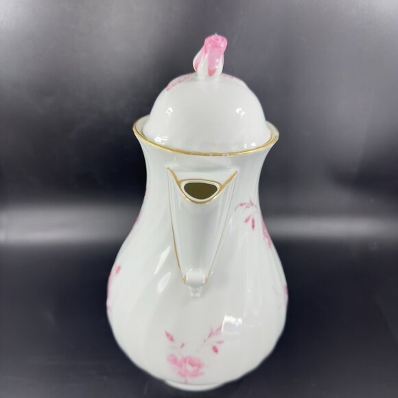 AK Kaiser Porcelain Teapot Rokokoform Dubarry Germany Rose Bud Carafe Mirabell - Picture 12 of 16